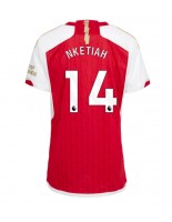 Arsenal Eddie Nketiah #14 Domácí Dres pro Dámské 2023-24 Krátký Rukáv